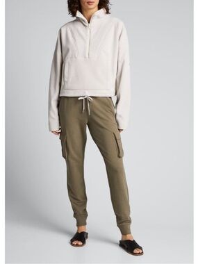 Alo Yoga Unwind Taupe Cargo Jogger Sweatpants size Small